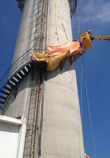 煙囪加固，煙囪修復