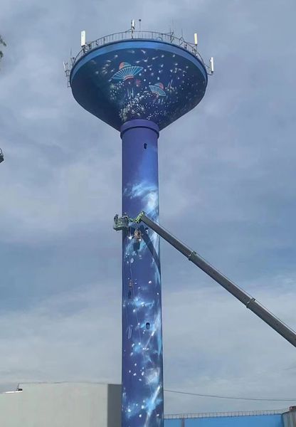 煙囪美化、煙囪彩繪