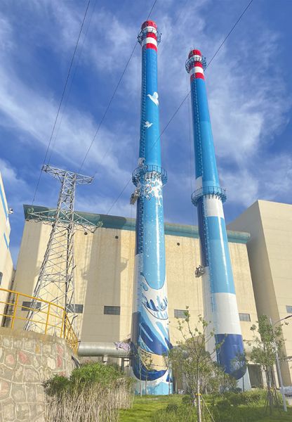 煙囪刷航標、煙囪刷涂料