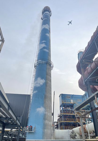 煙囪刷航標、煙囪刷涂料