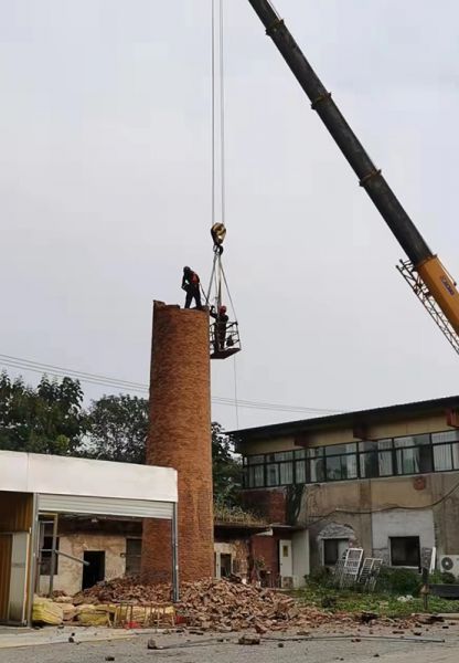 煙囪拆除，水塔拆除