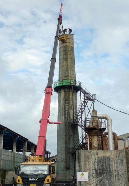 煙囪拆除，水塔拆除