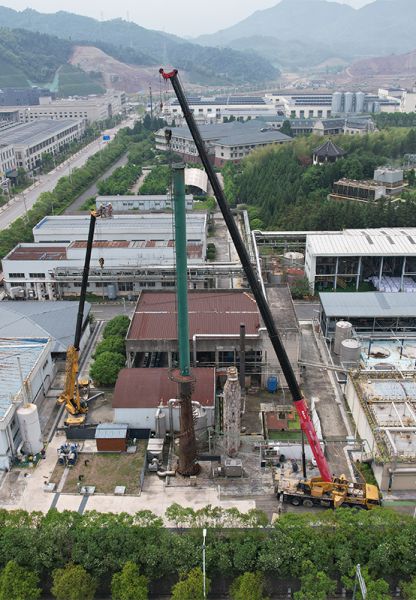 煙囪拆除，水塔拆除